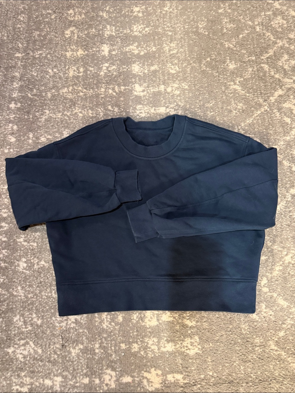 Women's Navy Crewneck Sweatshirt - Classic Pullover